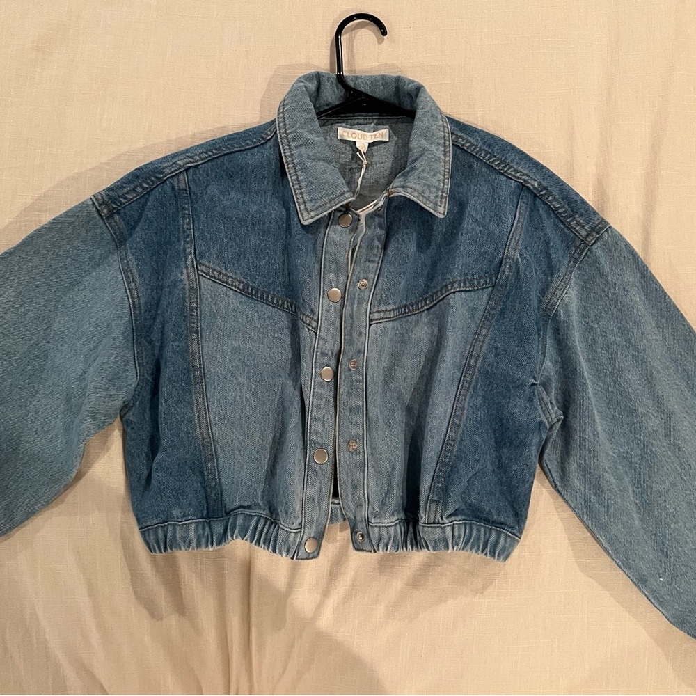 Cloud Ten colorblock denim jacket - NWT -size small